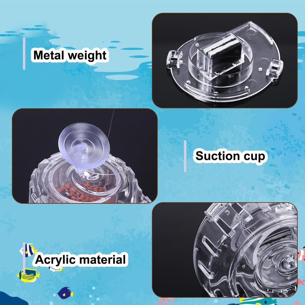 1Pcs Transparent Snail Catcher ， Natural Planaria Trap for Aquarium Fish Tanks, Safe Effective and Small Snail Catcher, Design for Easy Monitoring (Transparent) image number 3