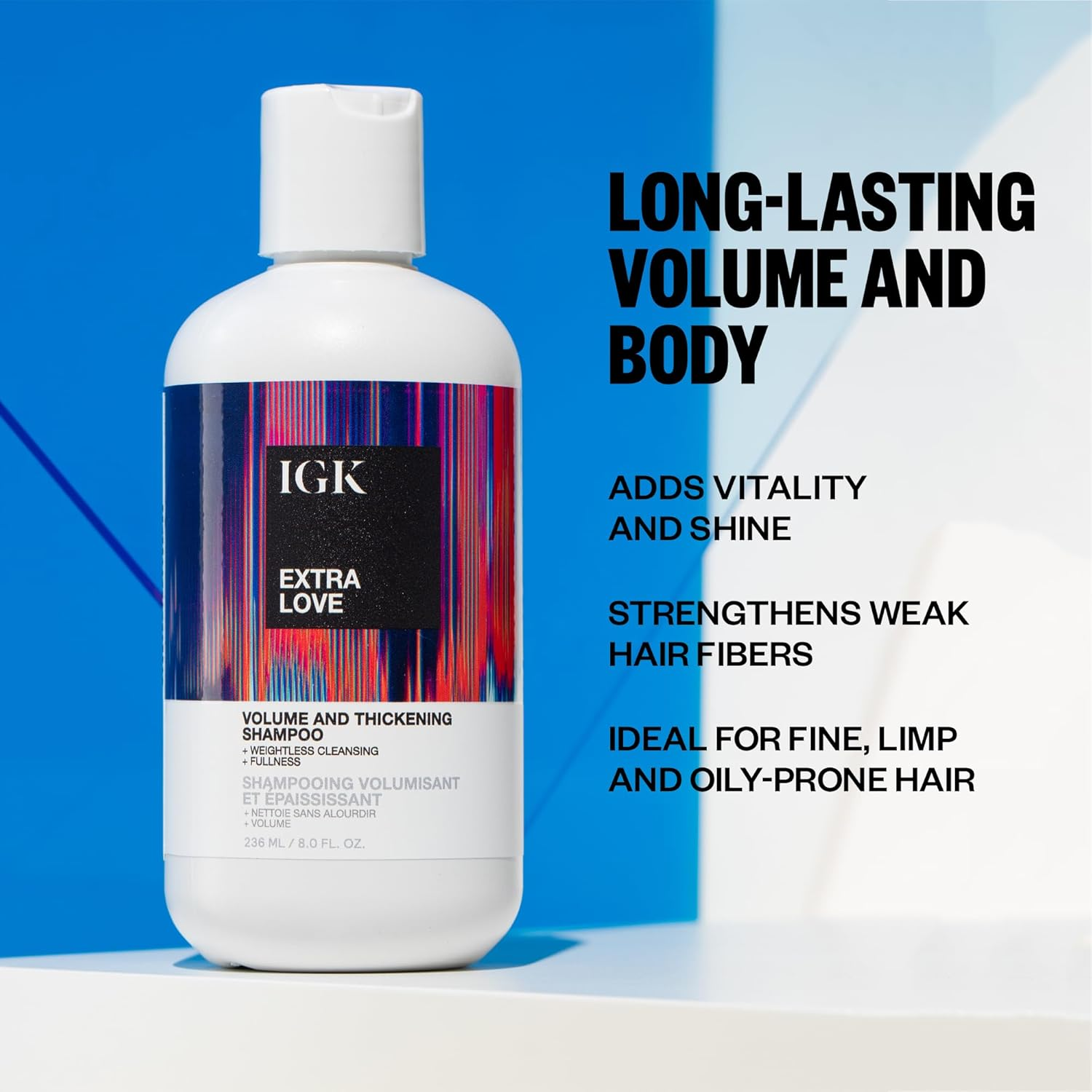 IGK Extra Love Volume & Thickening Shampoo 236Ml/8Oz image number 5