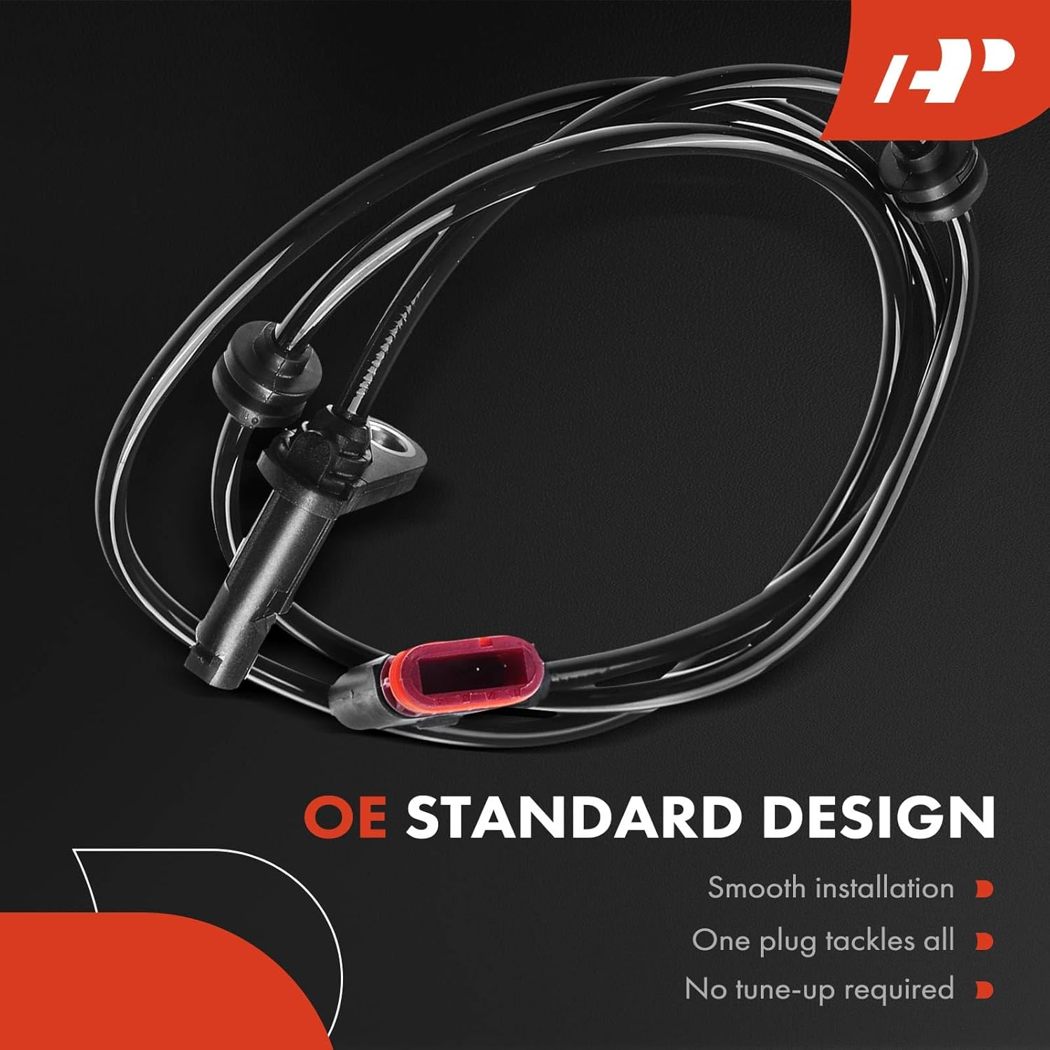 A-Premium Rear Left or Right ABS Wheel Speed Sensor - Compatible with Mercedes-Benz Models - W204 C63 AMG 2012, W212 E350/E550 2010-2013 - Rear Driver or Passenger Side, Replaces 2075400317 image number 4