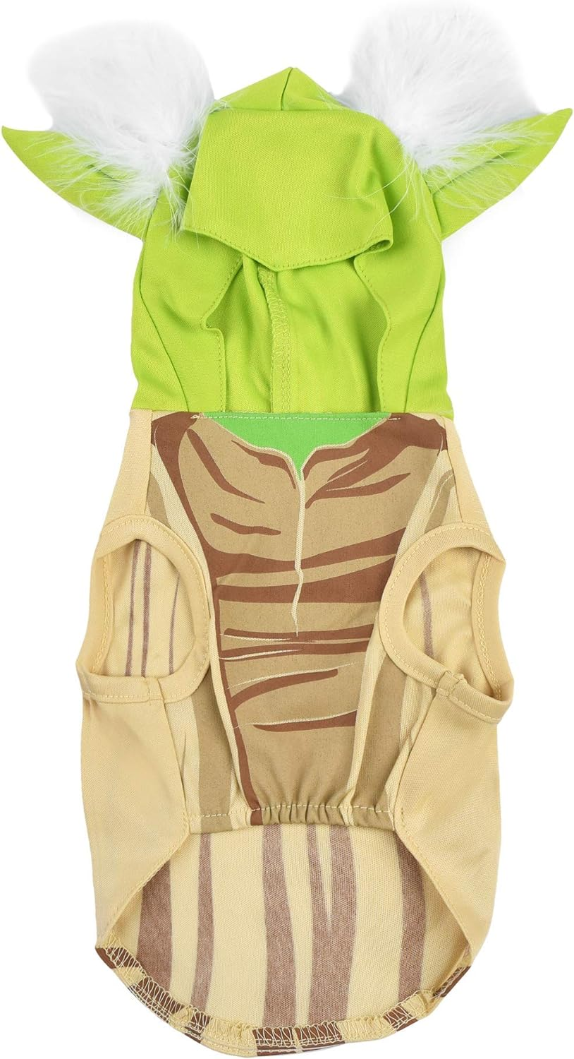 Star Wars Yoda Costume for Dogs, Small (S) | Hooded and Comfortable Green Yoda Dog Costumes for All Dogs | Dog Halloween Star Wars Dog Costume for Small Dogs | See Sizing Chart for More Info