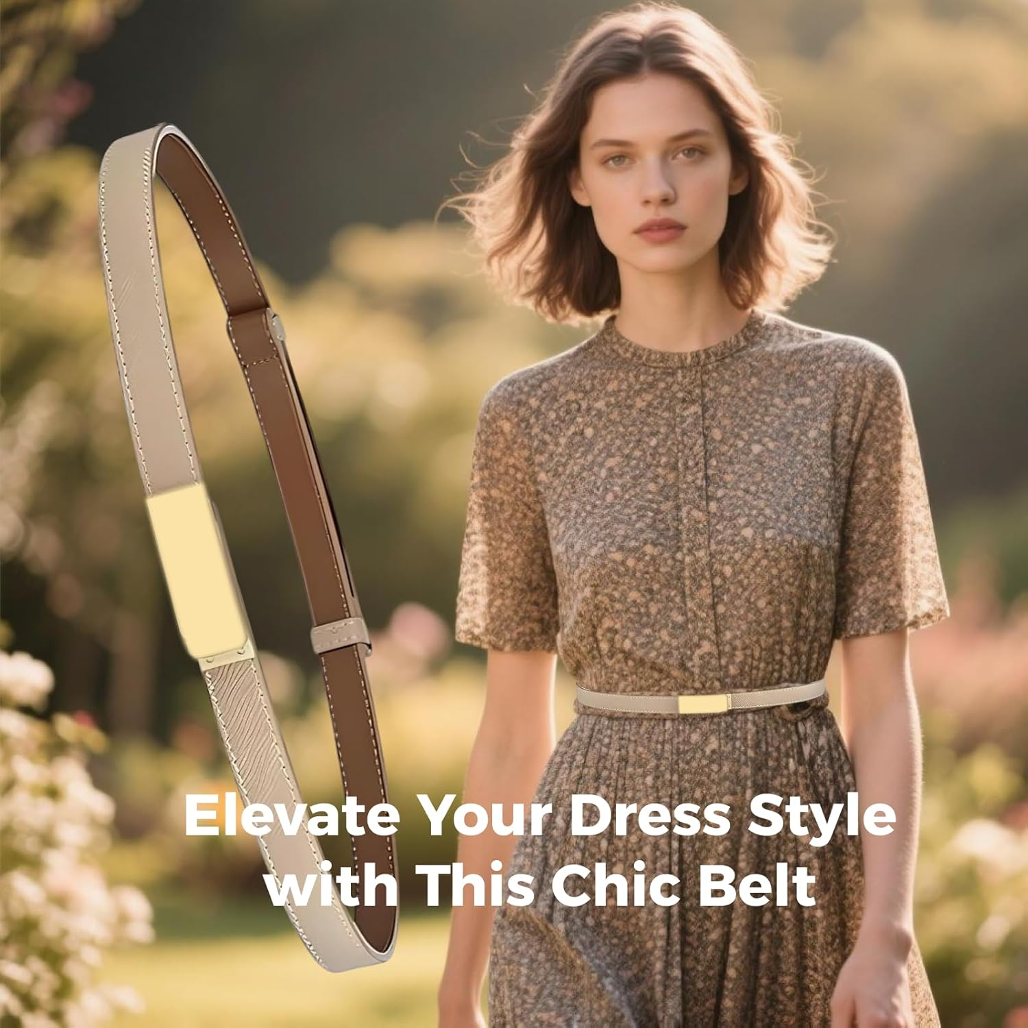 3-Pack Women'S Skinny Leather Belts with Adjustable, Turn-Lock Buckle, Fashion Accessory for Dresses, Jeans, Coats, Durable, Stylish, Perfect for Casual and Formal Wear, Fits Waist Sizes 20-34 Inches