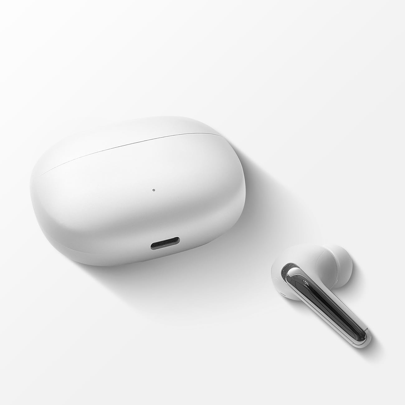 Joyroom JR-FN1 True Wireless ANC/ENC Earbuds, White image number 2