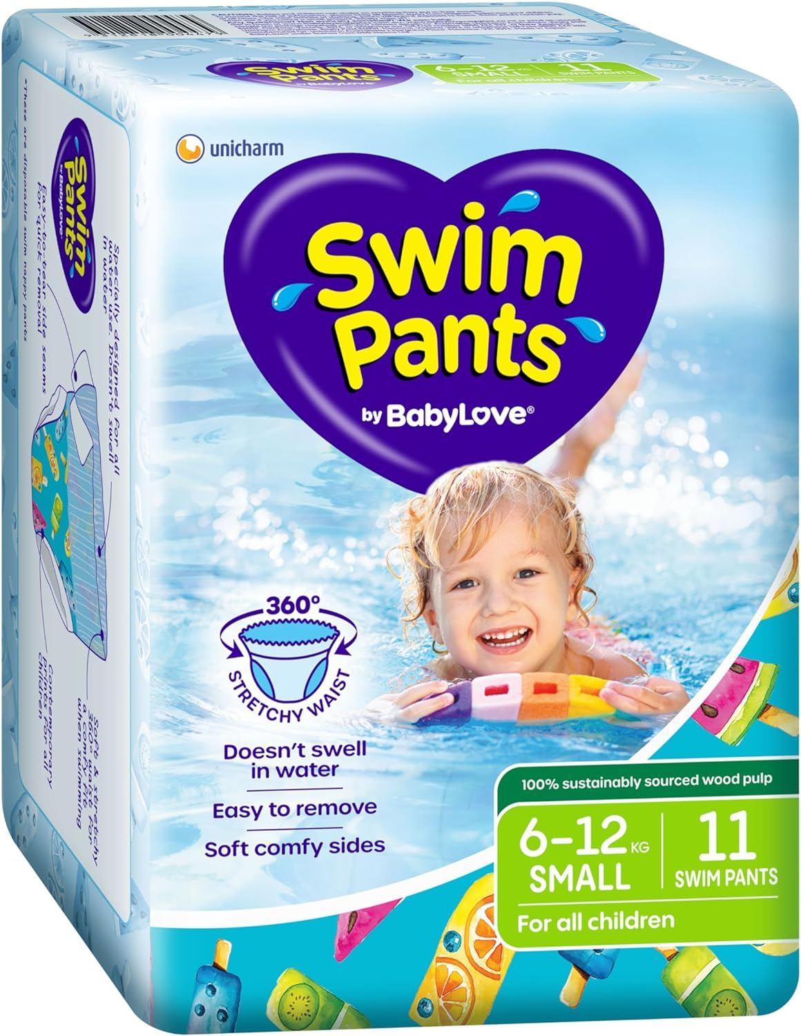 Babylove Swim Pants Small (6-12Kg) | 11 Pieces image number 2