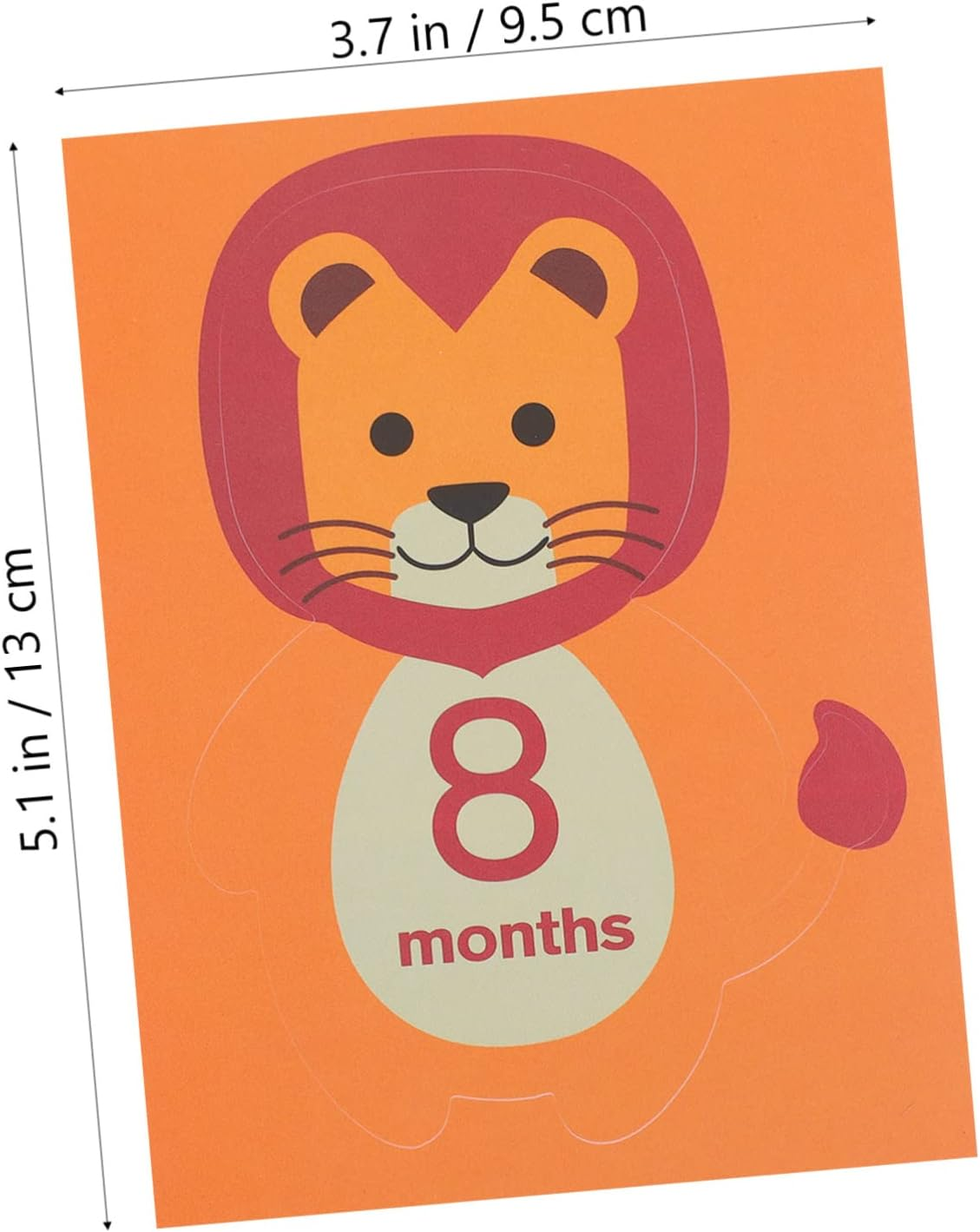 TEHAUX 24Pcs Milestone Decals Self Adhesive Animal Stickers for Photo Memories and Growth Tracking Shower Decoration image number 6