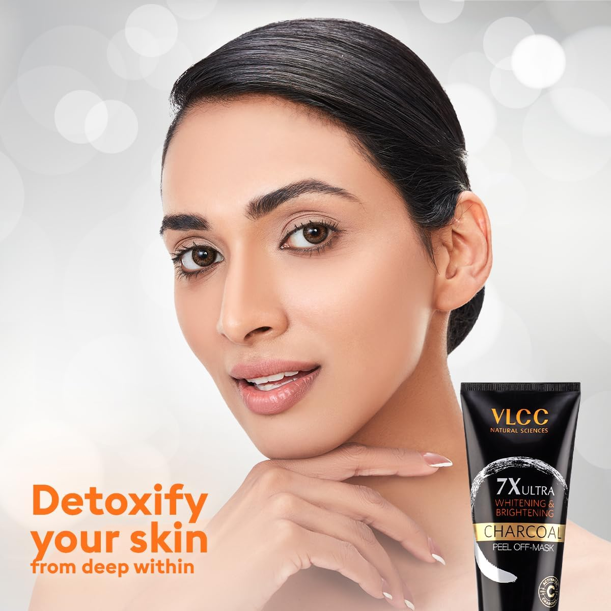 VLCC 7X Ultra Whitening and Brightening Charcoal Peel off Mask, 100G image number 1