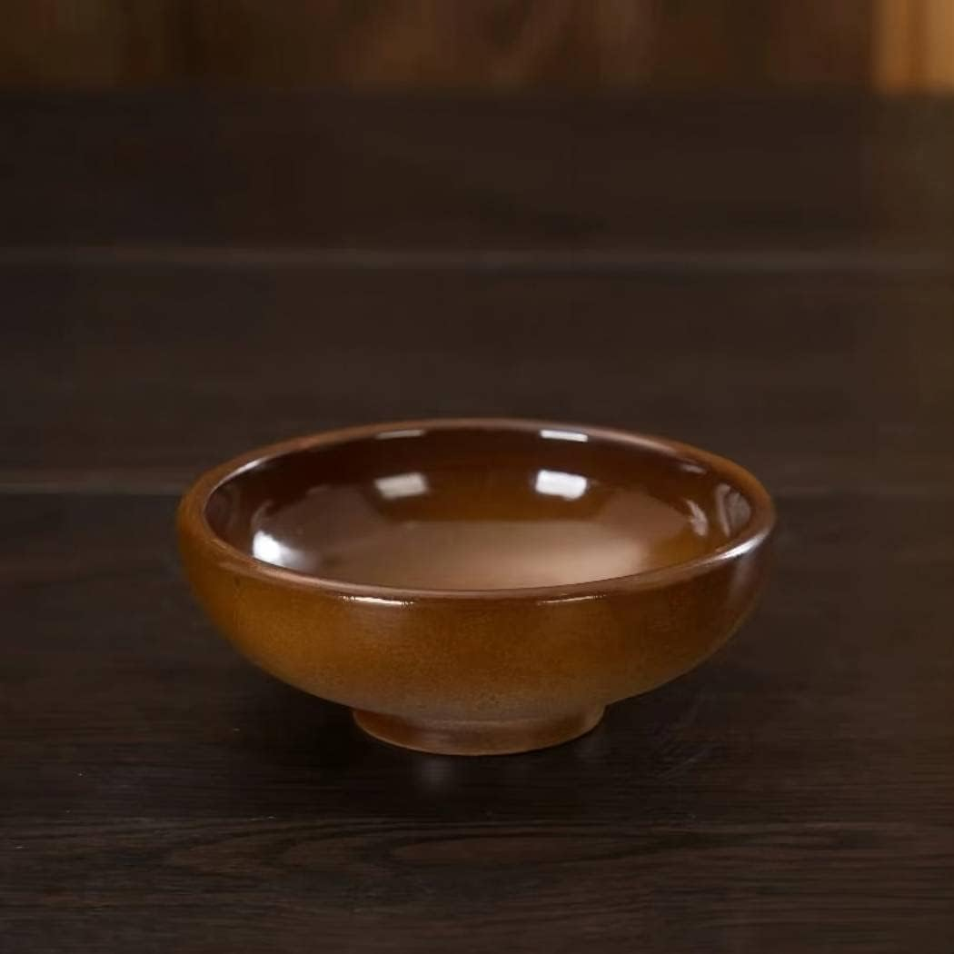 Hand Made Large Capacity Essential Oil Burner Wax Melt Burners, Aromatherapy Aroma Burner Ceramic Oil Diffuser Candle Tealight Holder Home Bedroom Decor Brown image number 3