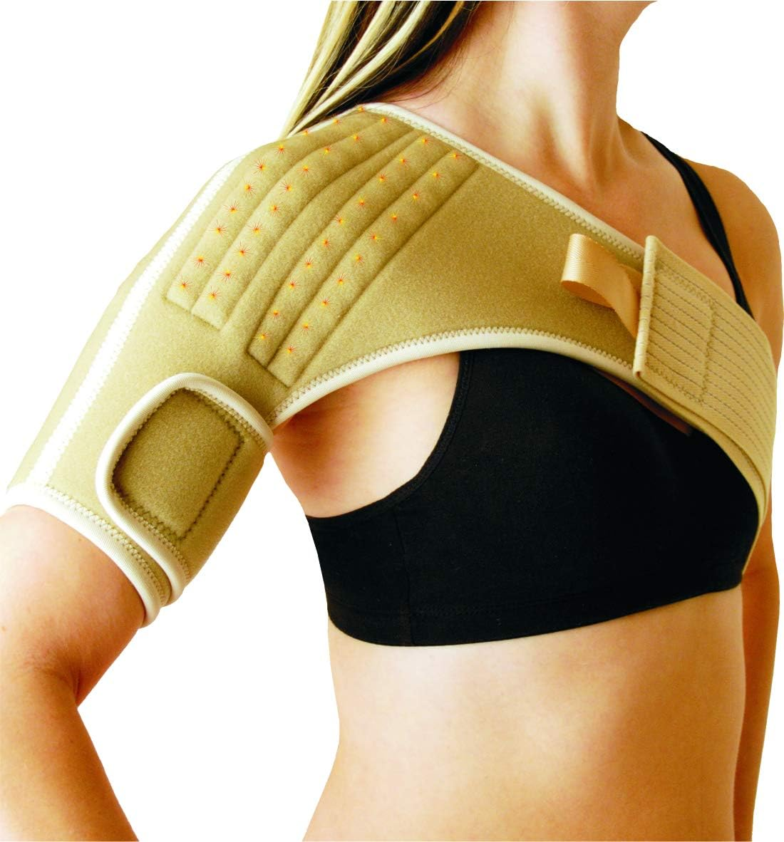 Dick Wicks Left Shoulder Brace with Magnets, Large/X-Large, Beige