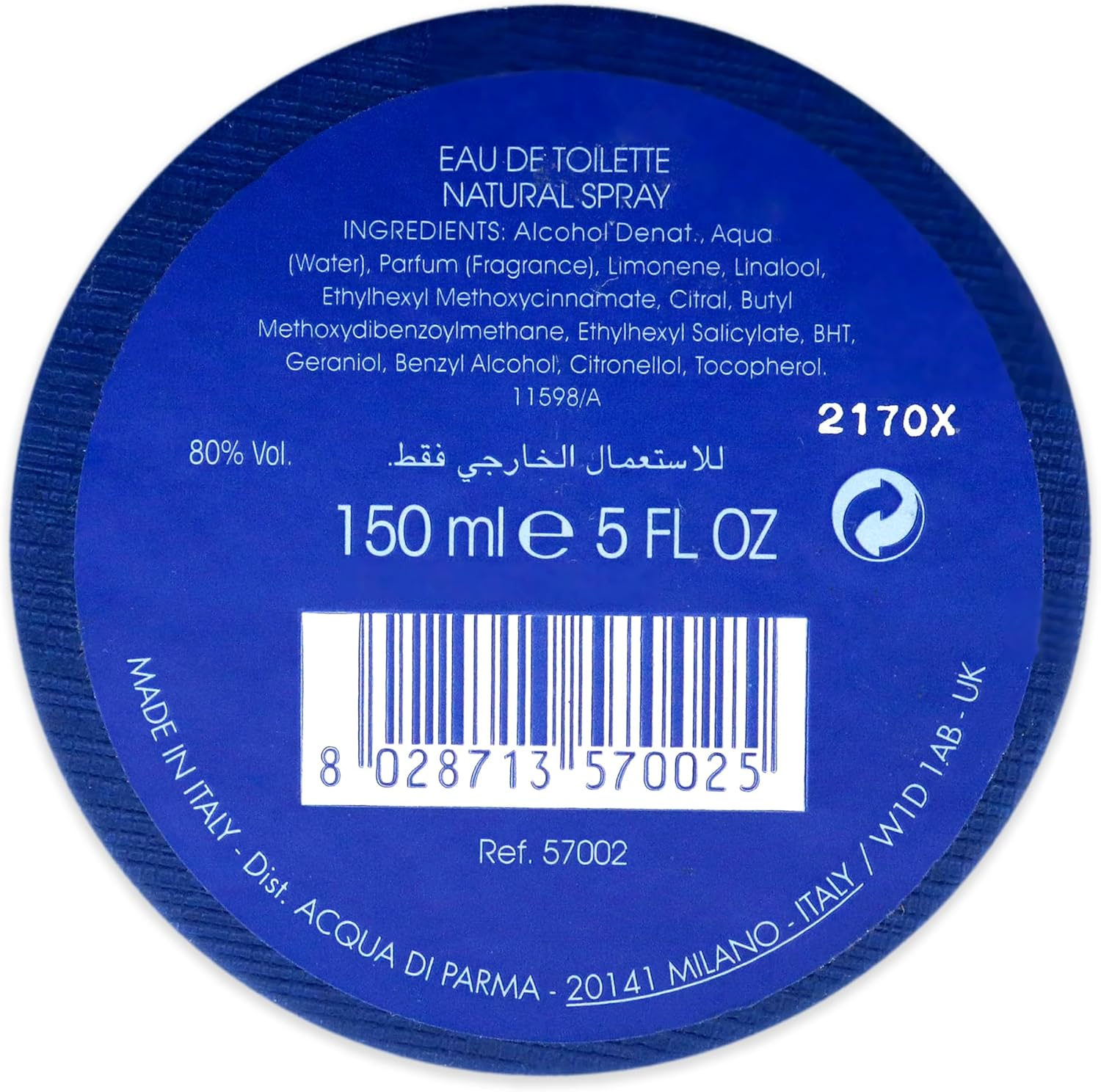 Acqua Di Parma Acqua Di Parma Blu Mediterraneo Arancia Di Capri Eau De Toilette Spray 5 Oz, 150 Milliliters, 150 Ml / 5 Oz (8028713570025) image number 1