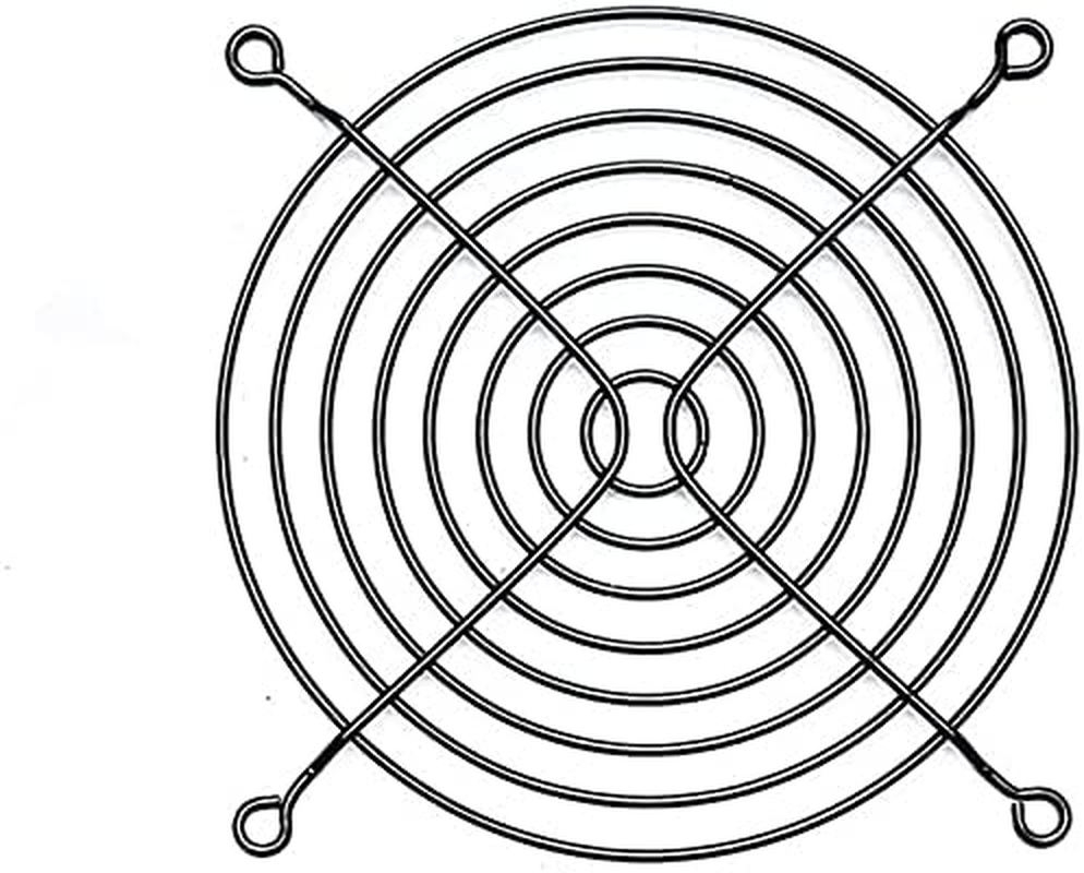 Metal 120Mm 4.7" PC Computer Fan Grill Mounting Finger Guard Protection Cover,Black 5Pcs image number 2