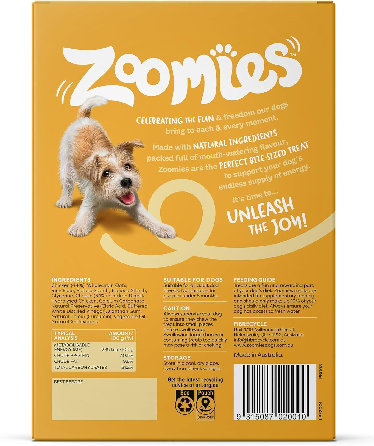 Zoomies Parma Chicken and Cheese Treats for Dogs 200 G image number 3