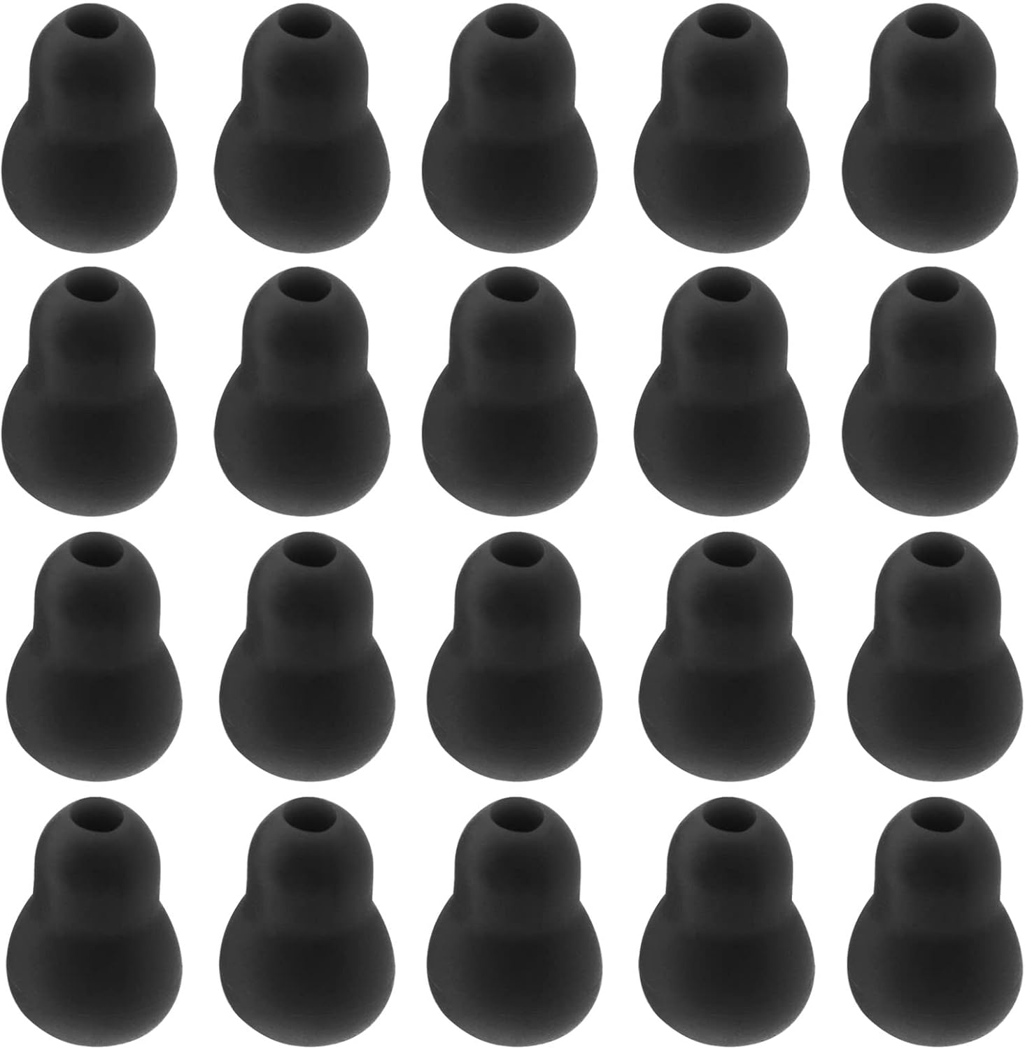 SING F LTD 20Pcs Soft Earplug Replacement Silicone Ear Plugs Comfortable Noise Cancelling Ear Plugs Accessories for Stethoscope Grey