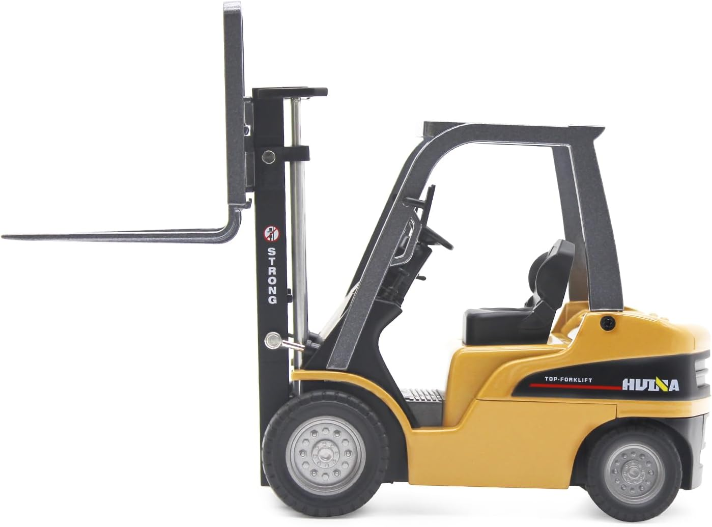 Qutumill Die-Cast Forklift Truck Toys 1/50 Scale Metal Engineering Vehicle Fork Truck High Detail Construction Vehicles Model Collection Forklift Decoration Toy for Kids image number 4