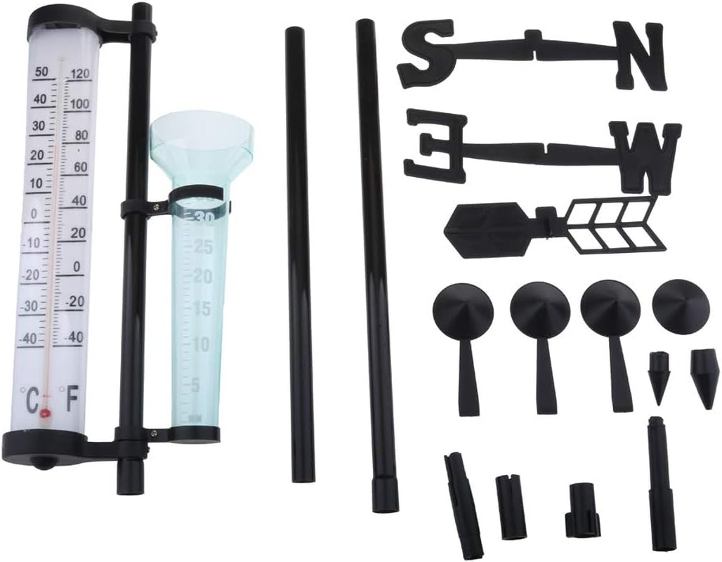 Meteorological Instruments Rain Thermometers Weather 3 in 1