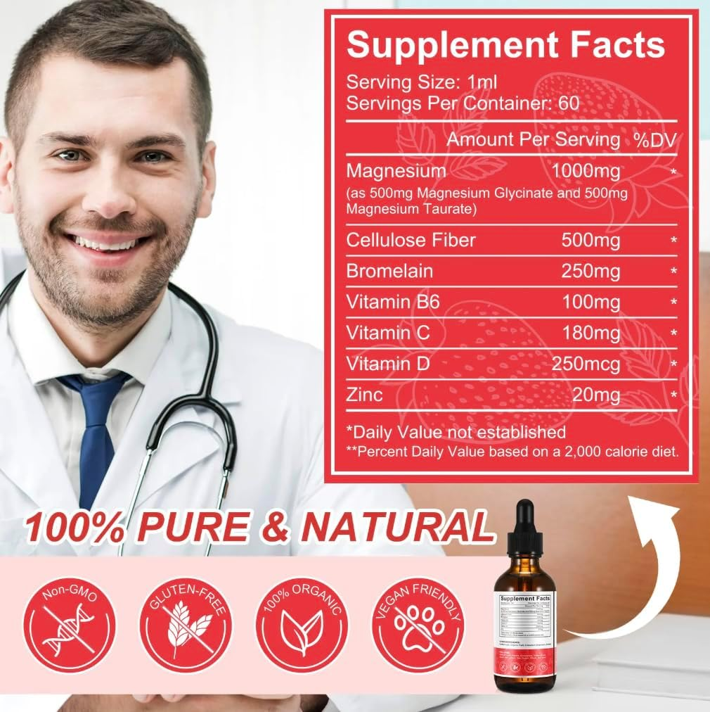 Liquid Magnesium Drops &ndash; Ionic Mineral Formula with Naturally Occurring Magnesium &ndash; Plant-Based, Vegan-Friendly &ndash; 60Ml image number 5