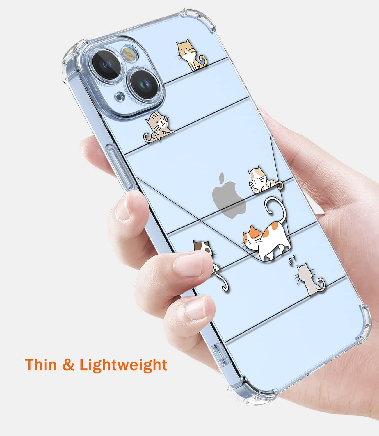 XINYEXIN Clear Case for Xiaomi Redmi Note 14 Pro plus 5G 14 Pro+ 5G Cute Cat Pattern Design Slim Shockproof Transparent Soft TPU Bumper Case Protective Cover - Kitten image number 2