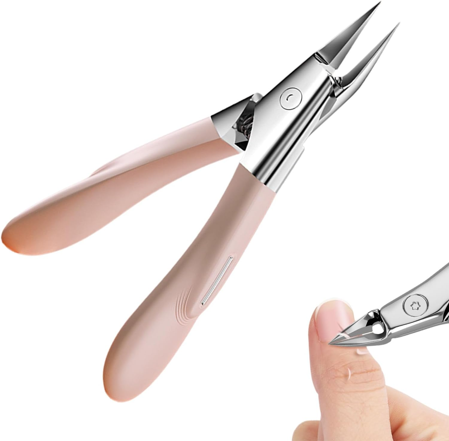 Slanted Nail Clippers | Seniors Toenail Cutter,Precision Thick Ingrown Nail Clippers for Travel Manicure Pedicure Home Salon Women Kids