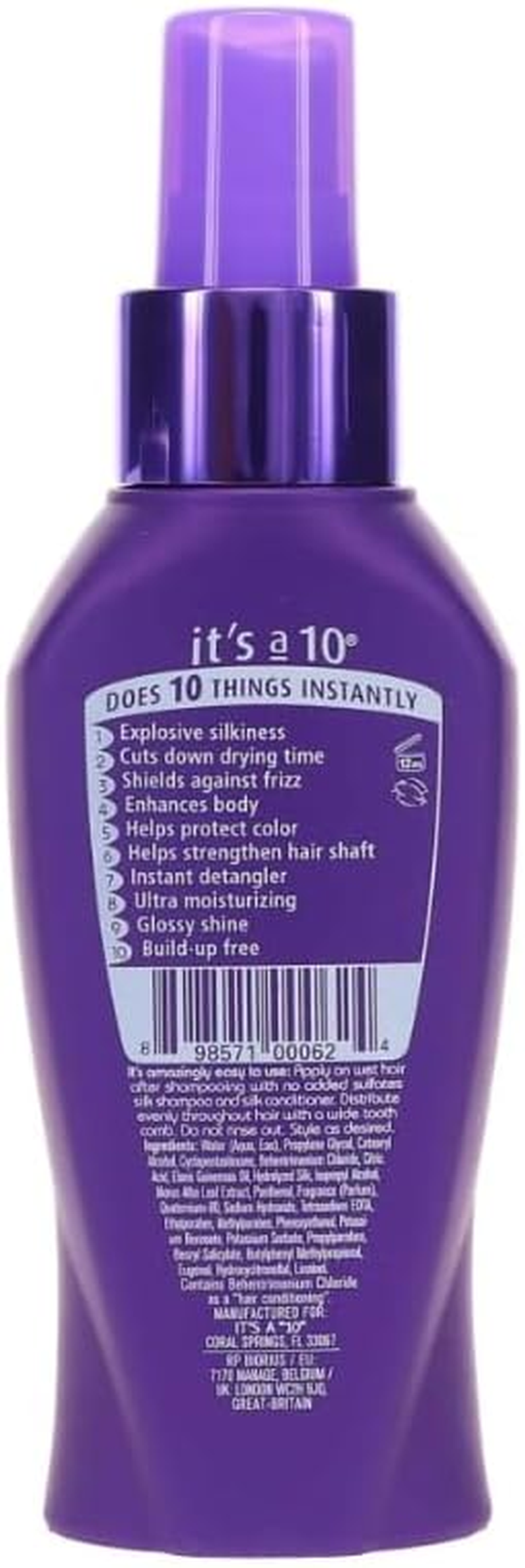 It'S a 10 Miracle Silk Express Leave-In Conditioner, 4 Ounce