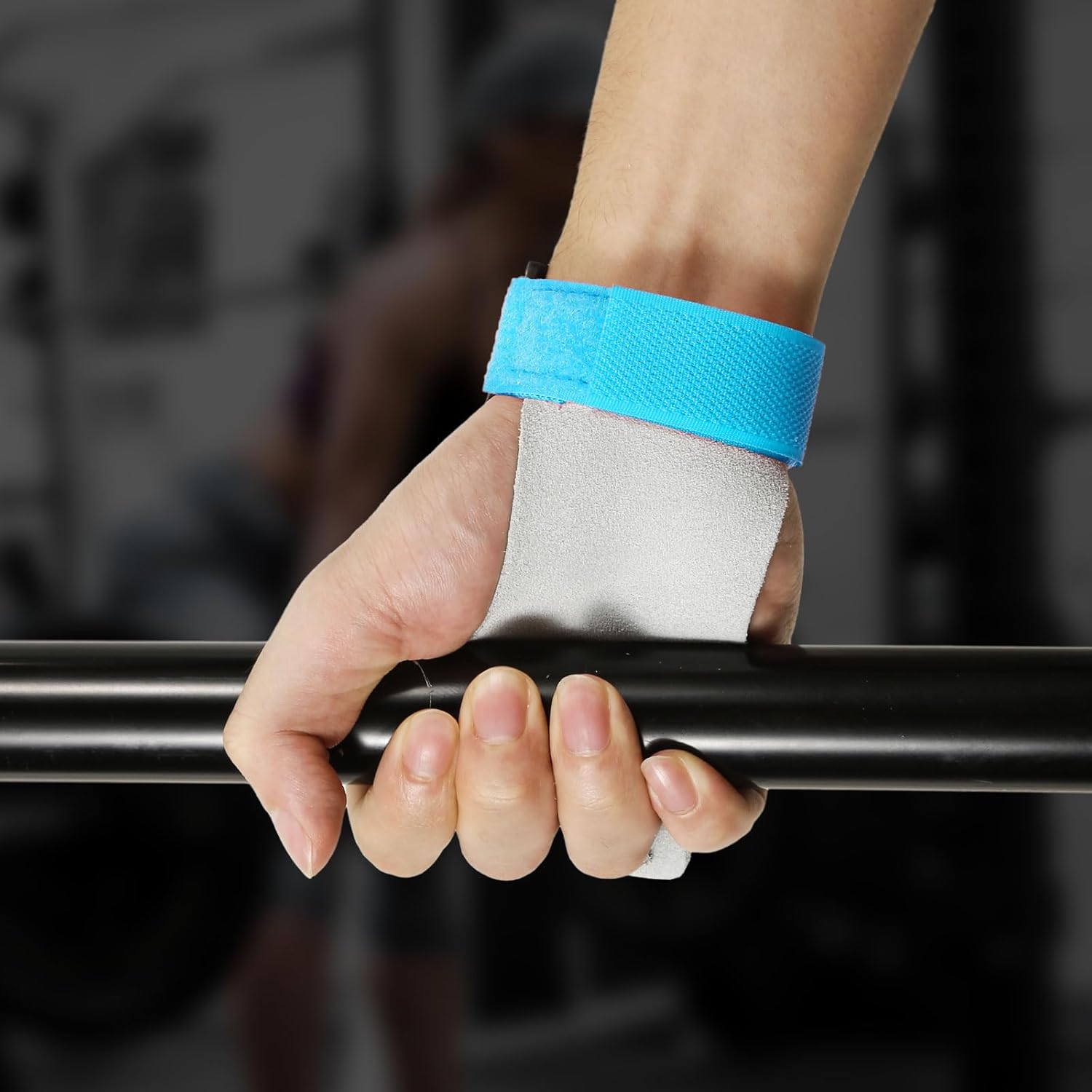 4Pcs Gymnastics Hand Grips & Wristbands, Sweatband Wrist Bar Grips Palm Protectors Comfortable Gymnastics Gloves Wrist Support Sports Accessories for Exercise & Workout image number 5