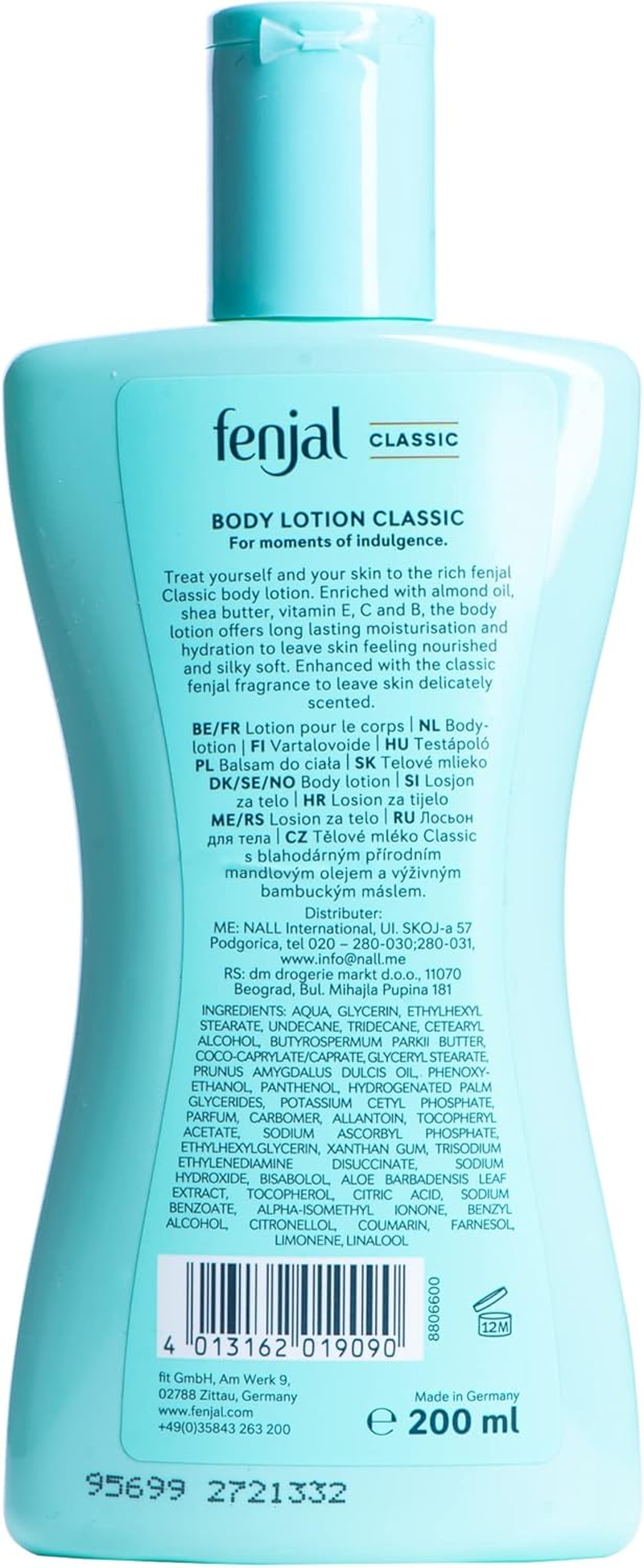 Fenjal Classic Hydrate & Replenish Body Lotion image number 4