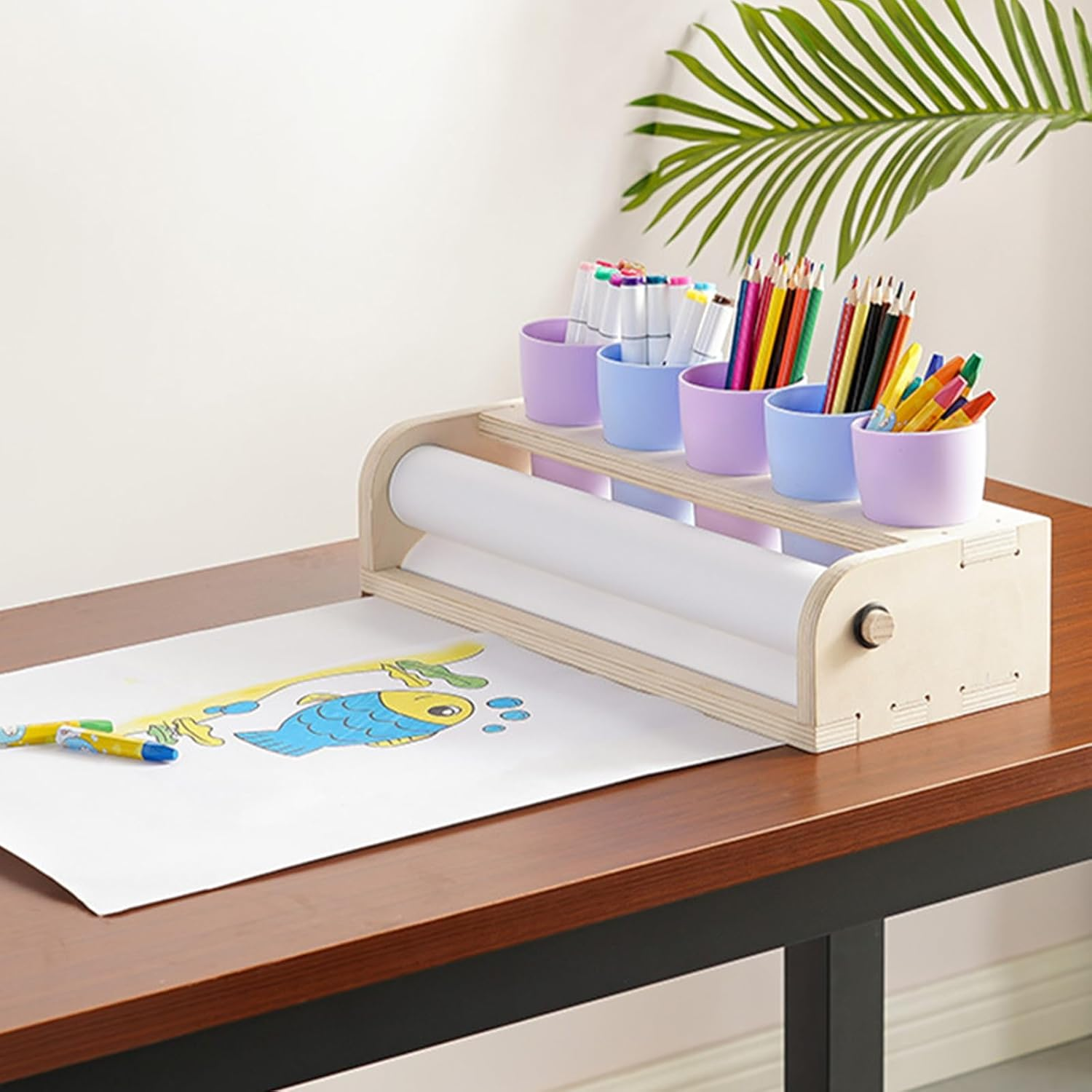 Long Easel Paper Roll 11.8" X 590" (49 Ft), Large White Bulletin Board Paper, Fade Resistant Art Paper Roll for Gift Wrapping Drawing Painting Craft Poster Banner Trace (1 Roll) image number 3