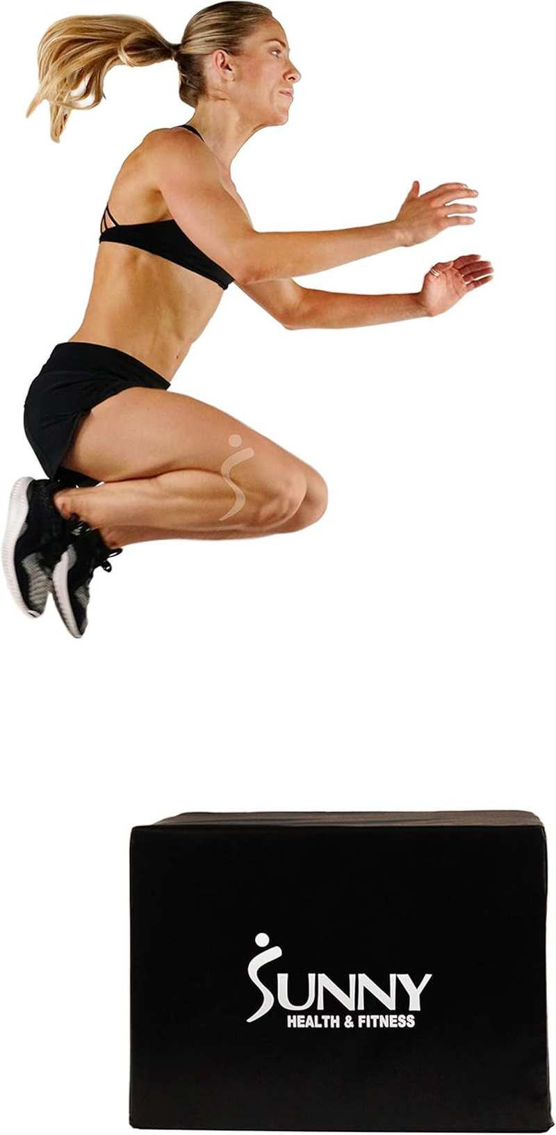 Sunny Health & Fitness Foam Plyo Box with Adjustable Heights and High Weight Capacity image number 1
