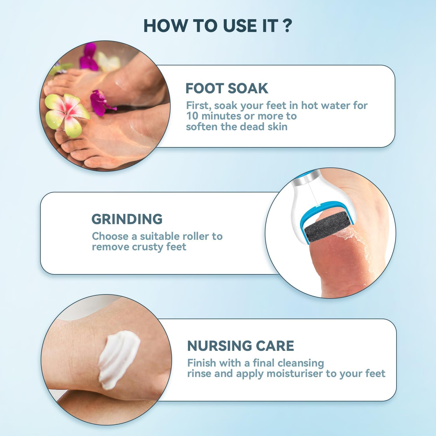 12 Pack Replacement Roller Refill Heads Compatible with Amope Pedi Refills Electronic Foot File (6 Extra Coarse & 6 Regular)