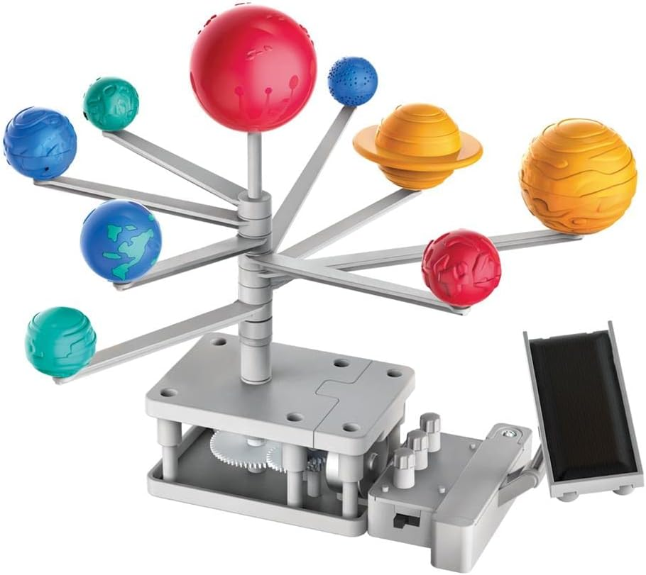 4M Green Science Solar System Toy, Build a Solar System Model, Rotating Planetarium, Solar Hybrid Power, Learn Key Physics Principles image number 1
