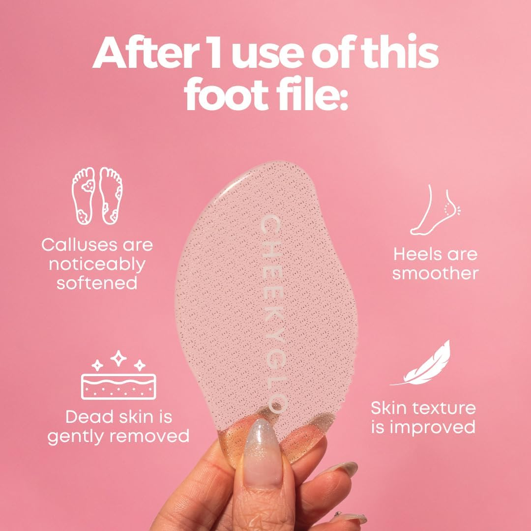 Cheekyglo Glass Foot File | Sensitive Foot File | Coarse Foot File | Callus Remover | Callous Remover | Foot File | Foot Exfoliator (Coarse) image number 5