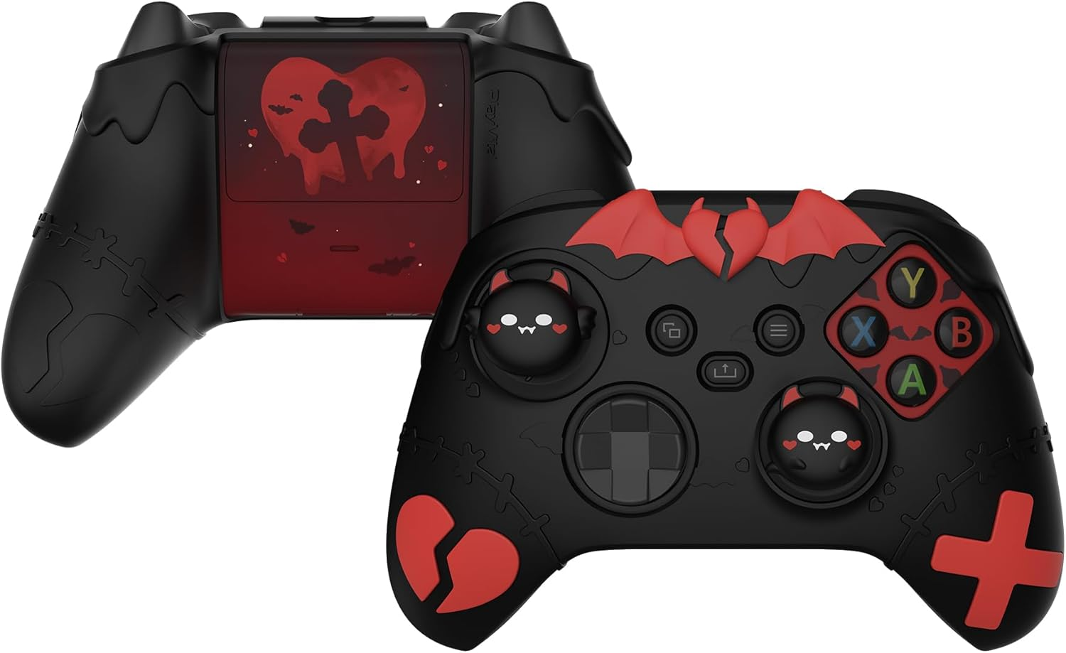 Playvital Gothic Imp Series Cute Silicone Skin for Xbox Series X & S Controller, Anti-Slip Grip Silicone Cover, Protective Silicone Case for Xbox Core Controller with Thumb Grips, Purple