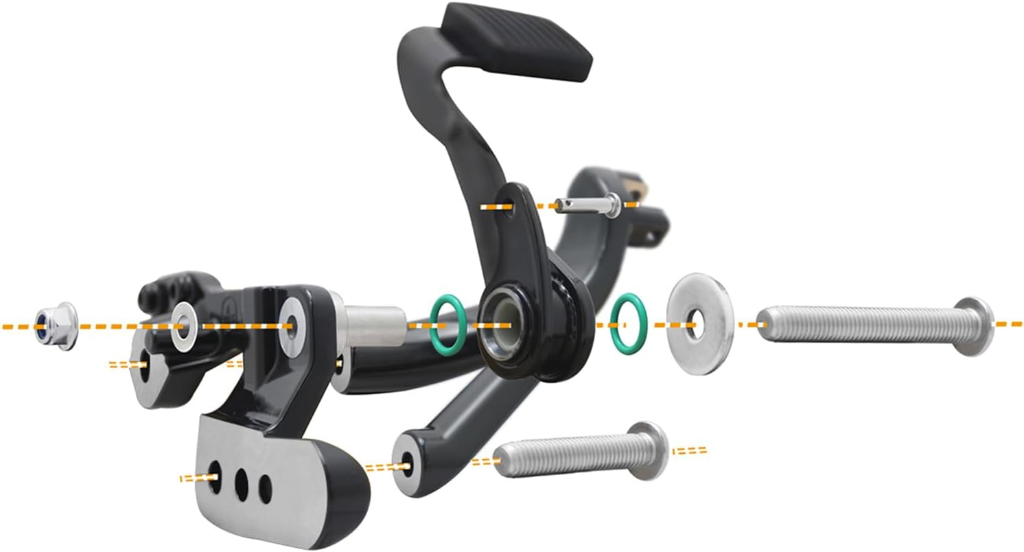 For Harley Softail Rider Extended Standard Forward Control Kit W/Footboards Floorboards 2018-Up (Black Forward Control) image number 2