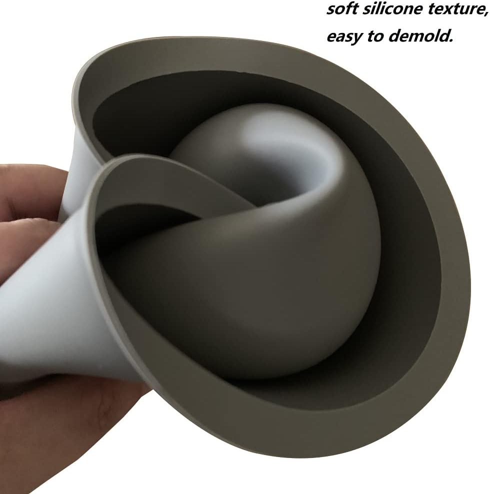 Osilifen Big round Silicone Planter Mold, 7 Inch Large round Concrete Molds for Cylinder Flower Pot Making, DIY Handcraft image number 5