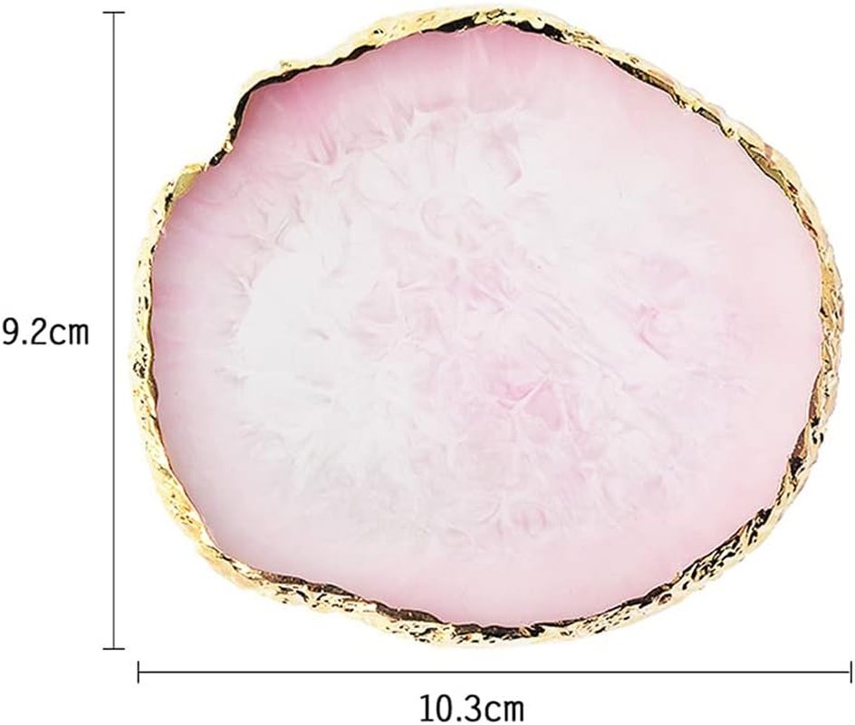 Resin Agate Piece Nail Art Palette Make up Palettes Manicure Painted Palette, Resin Gel Polish Palettes Nail Art Polish Mixing Palette for Nail DIY Design Nail Art Polish Mixing Blending Tools image number 1