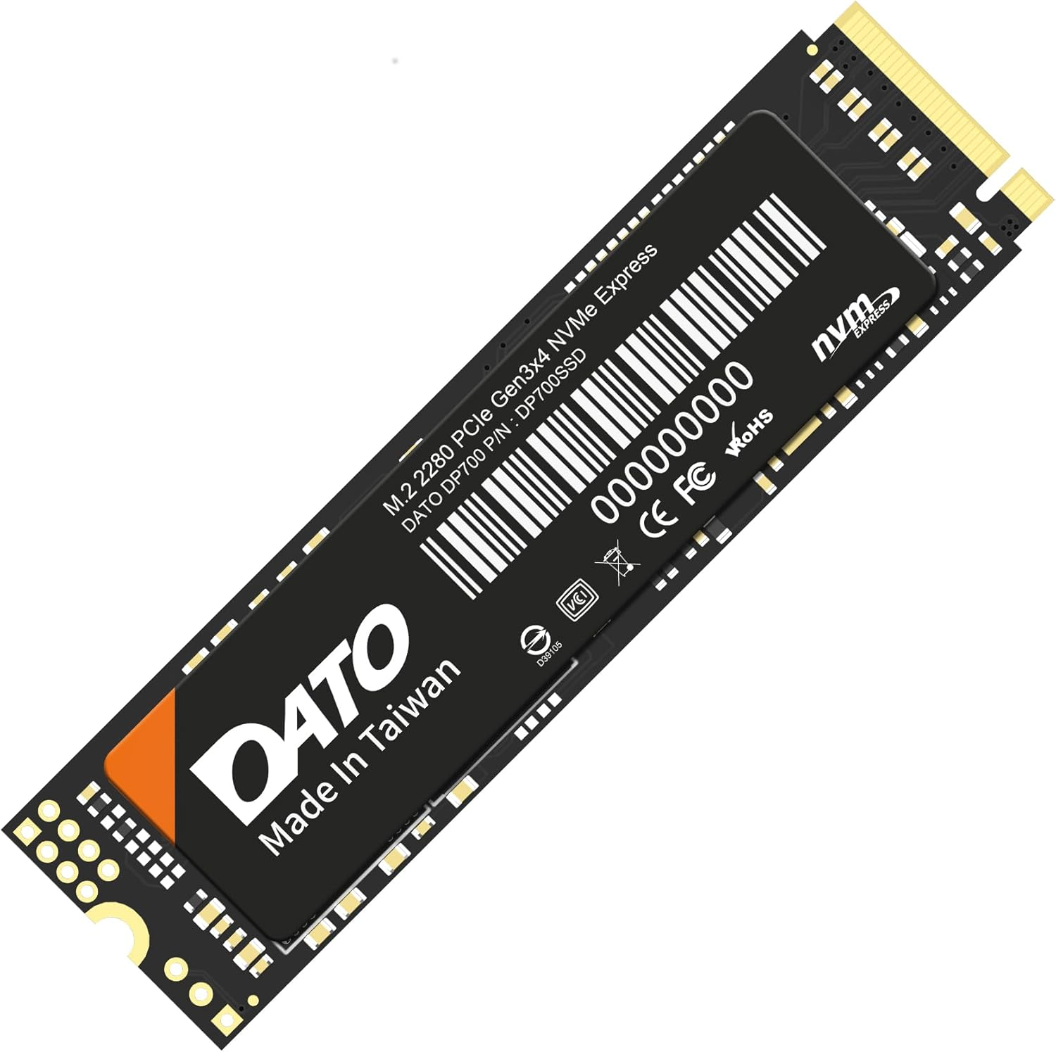 DATO 1TB SSD M.2 2280 Pcie Gen3X4 Nvme Internal Solid State Drive, up to 2500/1700 Mb/S, DP700 Series image number 4