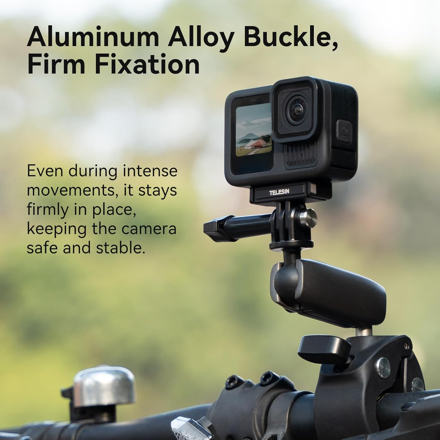 TELESIN Magnetic Adapter Mount for Hero 13 Black Quick Release Adapter with Connection Adapter - Hero13 Accessories, Attachable Tripod, Vlogging image number 3