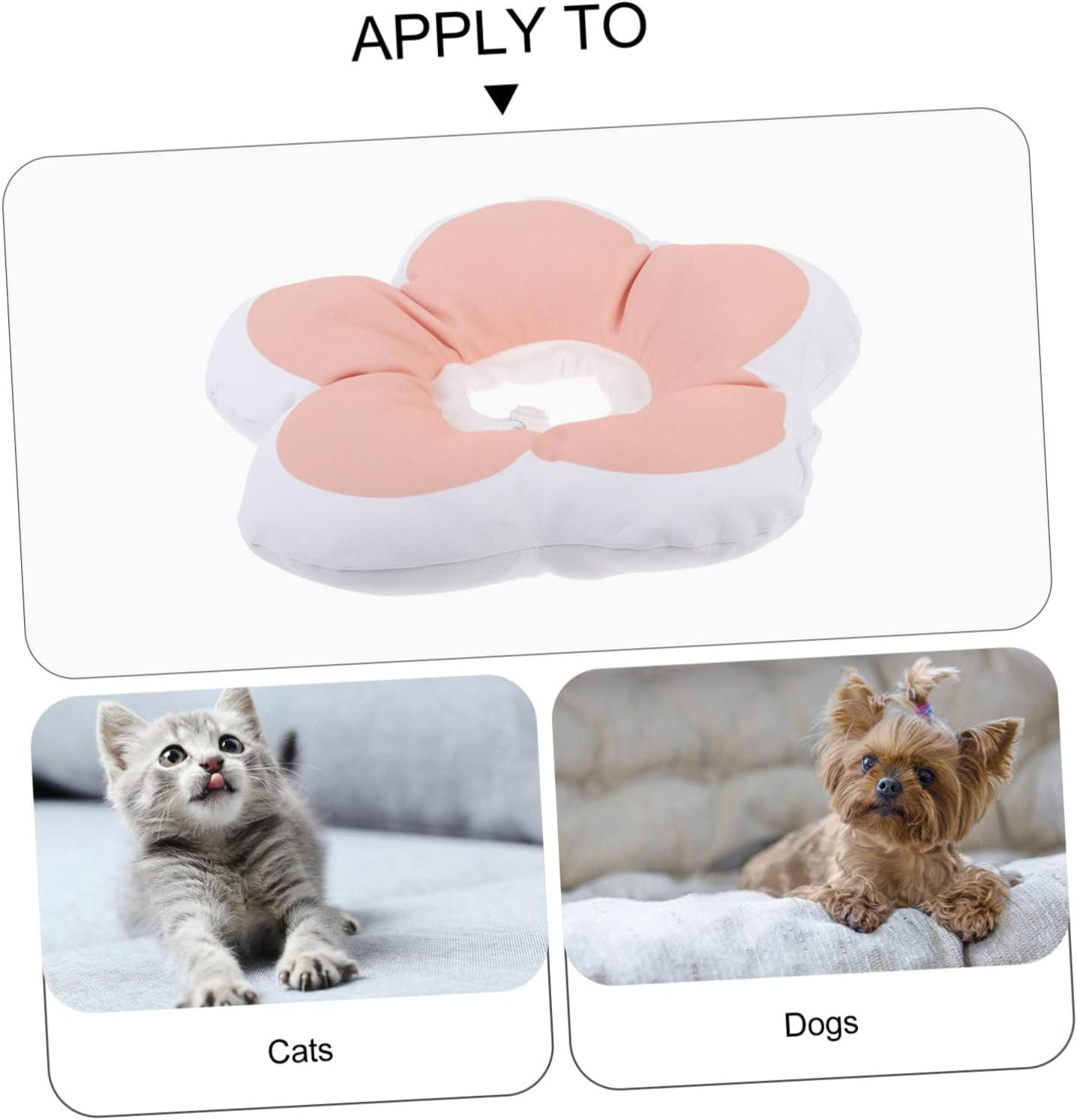 POPETPOP Practical Cat Collar Scratch Neck for Soft Protective Collar for Cats and Dogs image number 5