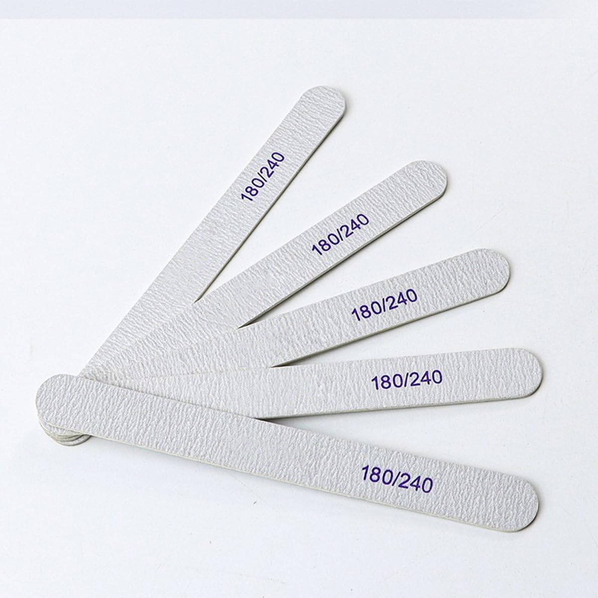 Nail File 20 PCS Professional Double Sided 180/240 Grit Durable Nail Files Manicure Tool and Nail Buffering Files image number 1