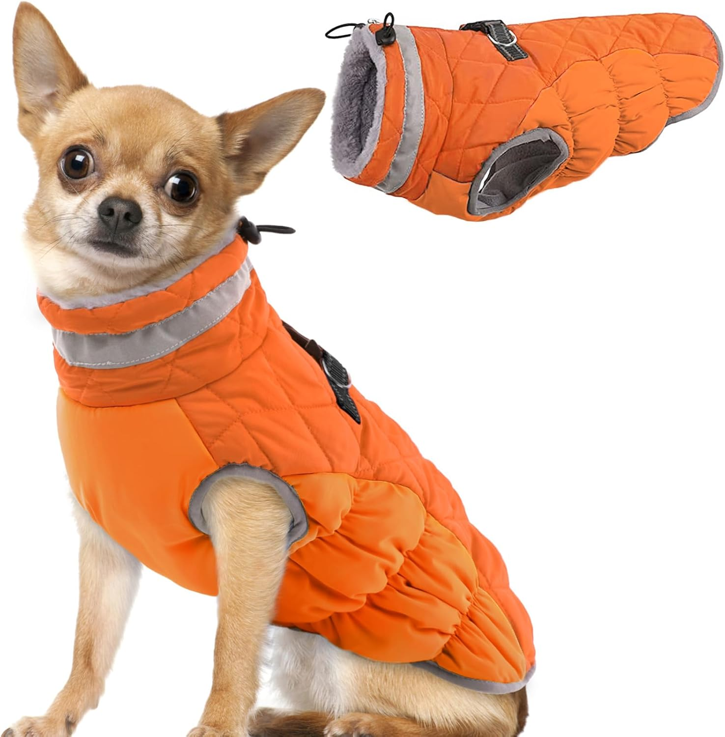 Hjumarayan Dog Coat for Small Medium Large Dogs, Dog Jacket Warm Dog Vest Winter Coat Dog Waterproof Dog Coat Lined, Dog Coat French Bulldog (Black L)