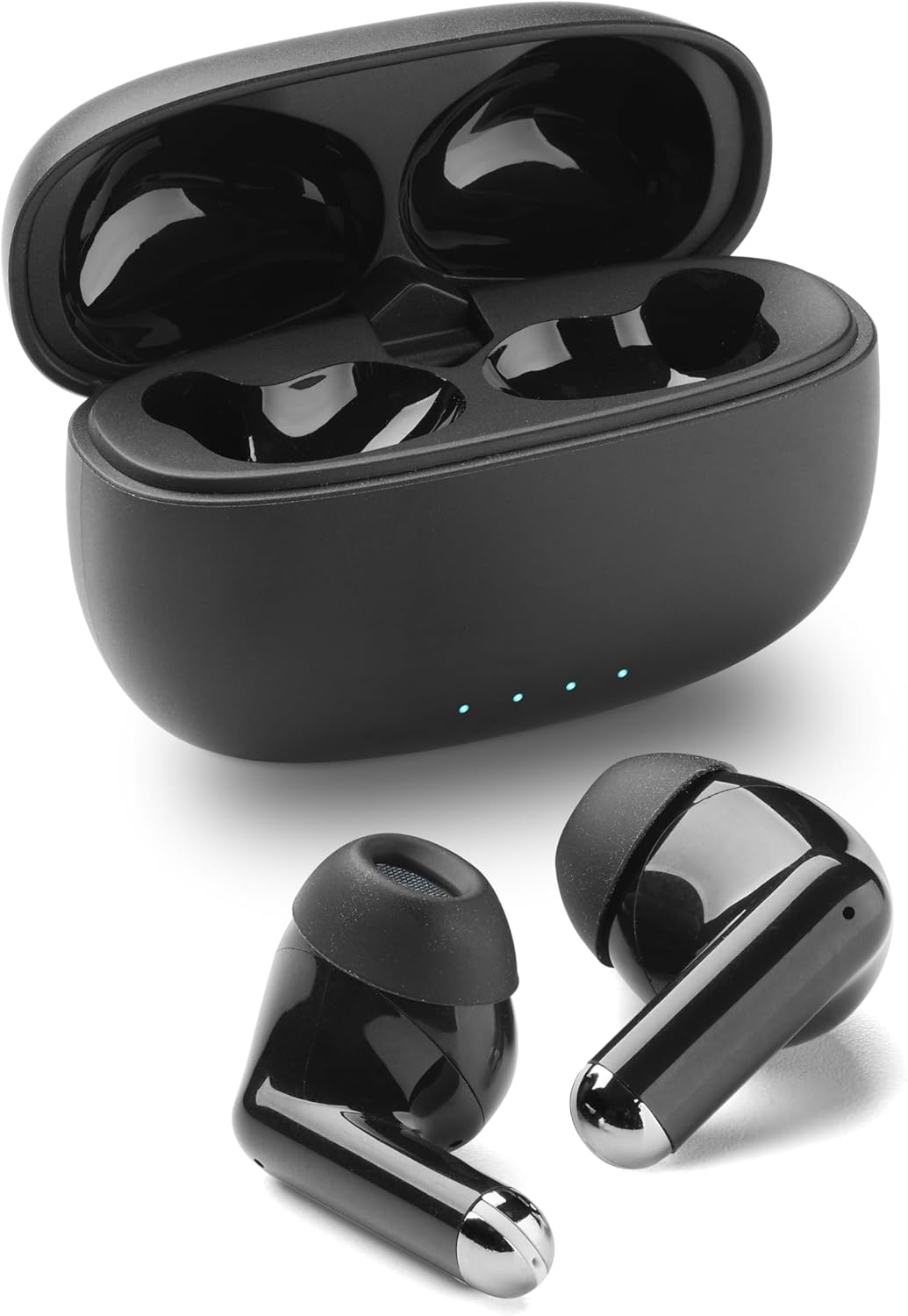 Music Sound Drift Bluetooth In-Ear Headphones Wireless with Compact Colourful Case, Auto Pairing, Touch Control, up to 22 Hours Playback Time, Blue