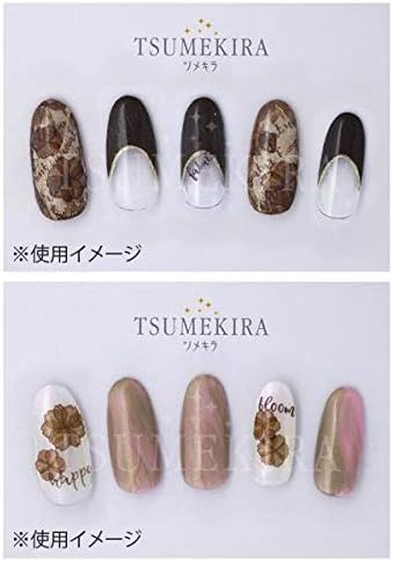 TSUMEKIRA NN-CBR-101 Nail Stickers, Chocolate Brown, 1 Piece image number 2