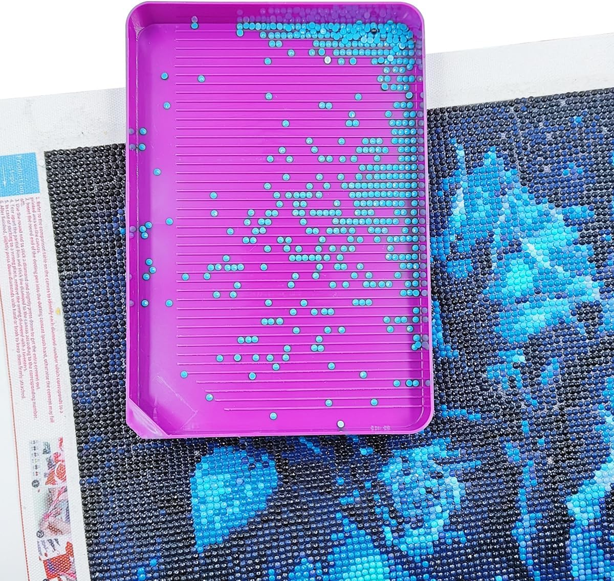 8 Pcs Trays Diamond Art Paintings, AIFUDA Diamond Art Paintings Tool Plastic Bead Sorting Tray Large Size Art Diamond Tray Accessories and Tools for DIY Crafts image number 2