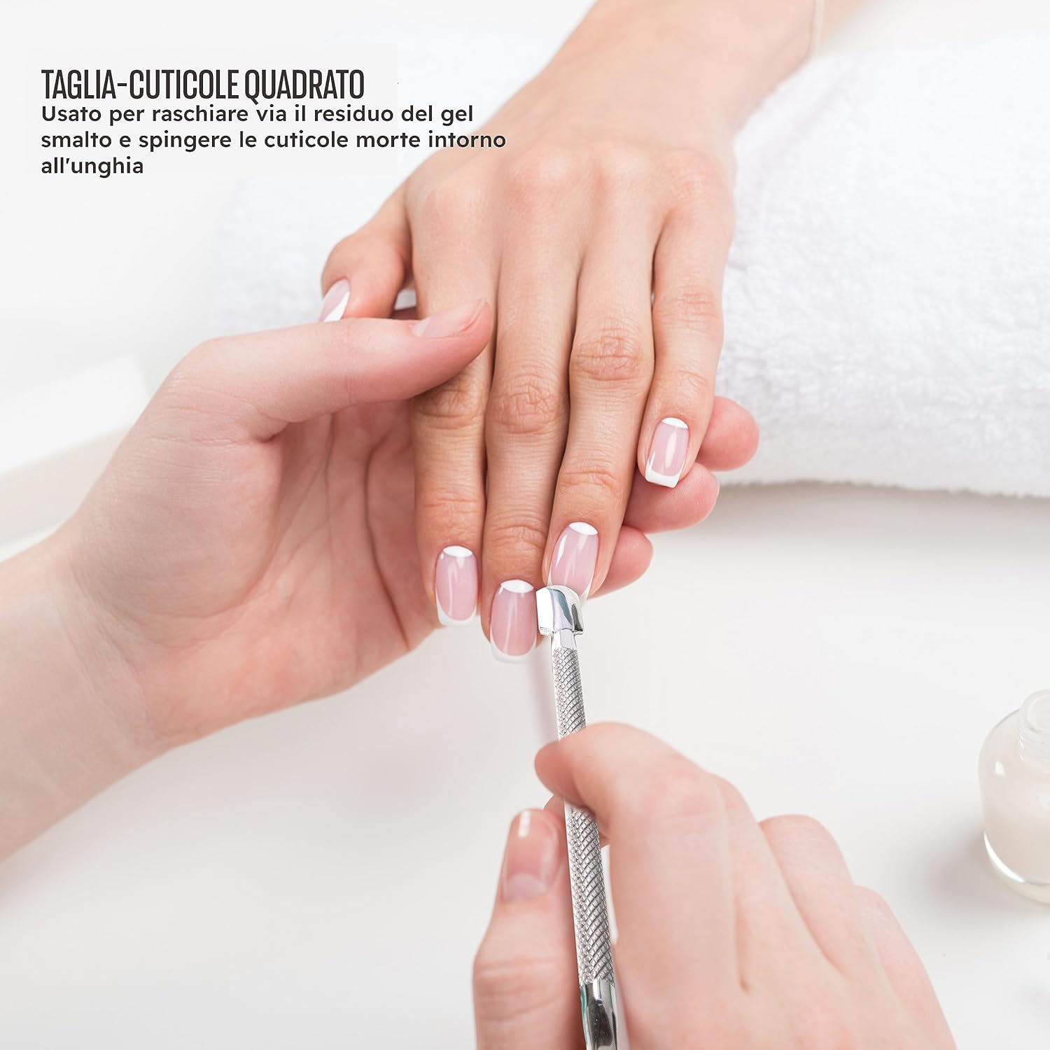 Armiz Cuticle Pusher Stainless Steel Dual Head Nail Scraper for Gel Nails Uv Gel Polish Remover Tool - Cuticle Stick for Fingernails and Toenails image number 5