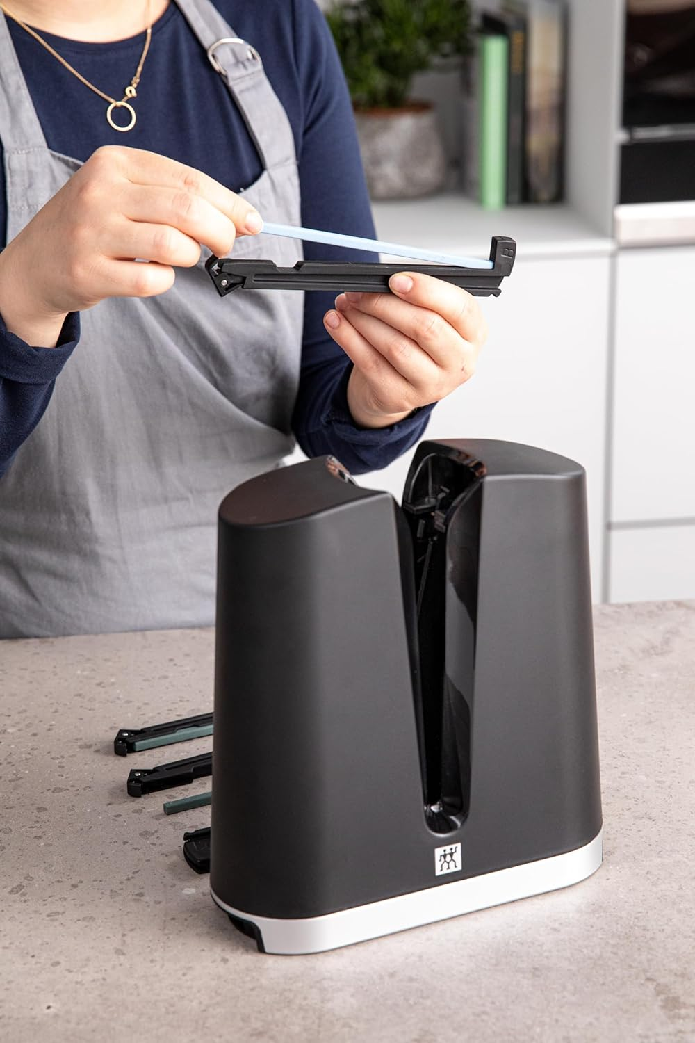 Zwilling J.A. Henckels 32605-000 V-Edge Knife Sharpener Whetstone image number 1