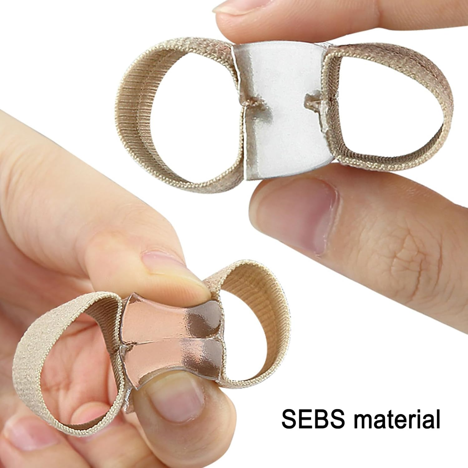 3Pcs Bunion Toe Separators, 2 Loops Toe Separator, Gel Toe Spacers Bunion Corrector, Hammer Toe Straightener for Overlapping Toes Women Men image number 1