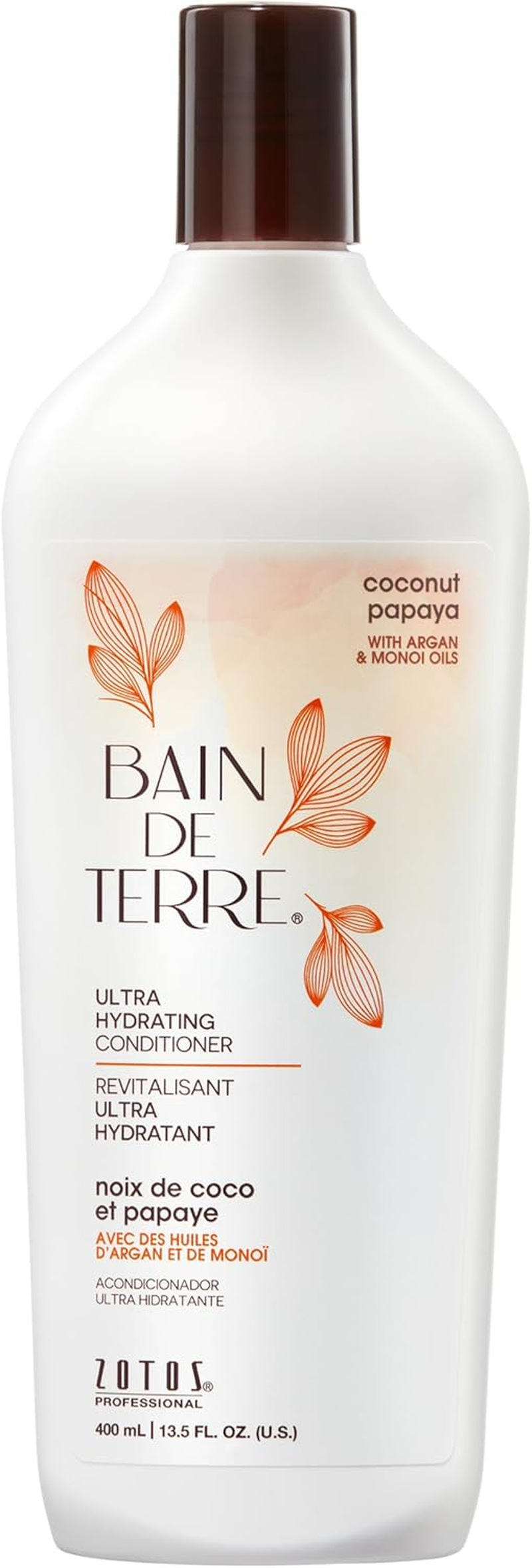 Bain De Terre Ultra Hydrating Hair Conditioner for Unisex, Coconut Papaya, 13.5 Ounce image number 5