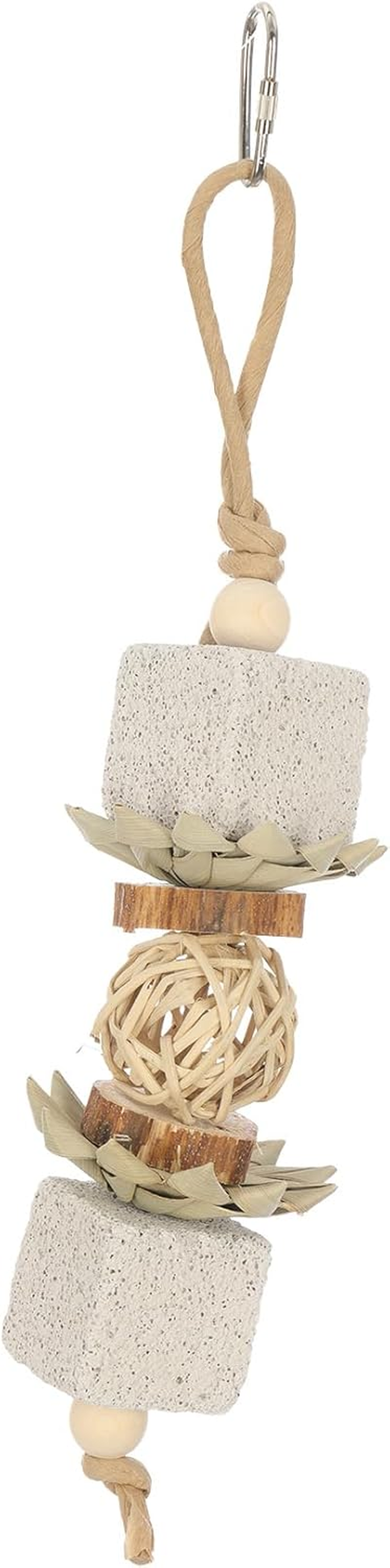 Avian Care Naturals Stone Blocks Bird Toy, 25Cm &ndash; 100% Natural Chew & Beak Health Toy with Palm, Vine & Wood, Eco-Friendly, for All Birds image number 2