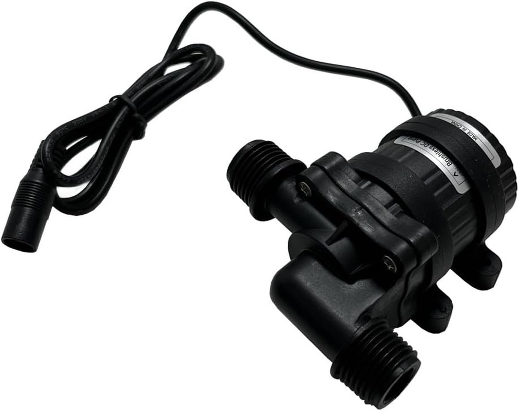 SHYSKY DC40C-2460 Micro Brushless DC Water Pump 24V 28W, 6M 900LPH, Waterproof, 1/2 Inch Threaded Ports, Safe Low Noise Stable Long-Term Work, Submersible or Land Use, for Small Cooling, Gardening image number 1