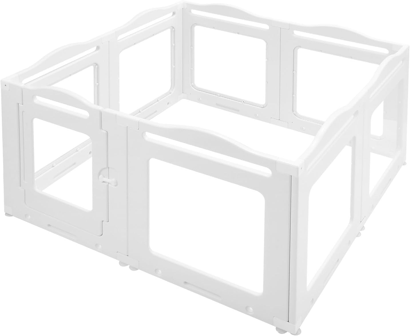 Pet Scene 75CM Tall Dog Fence, 8 Panels Pet Cat Kennel Cage Enclosure Crate Safety Gate Fence Whelping Box Barrier Indoor Outdoor Kitten Puppy Furniture image number 1