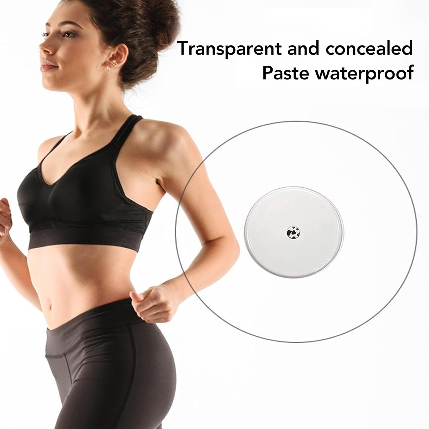 20 Pack Adhesive Sensor Patches Blue round Shape Cover Stripe Striped Stickers Transparent Adhesives Tapes 2 Sensor Covers Auto Light Sensor Outlet Cover image number 3