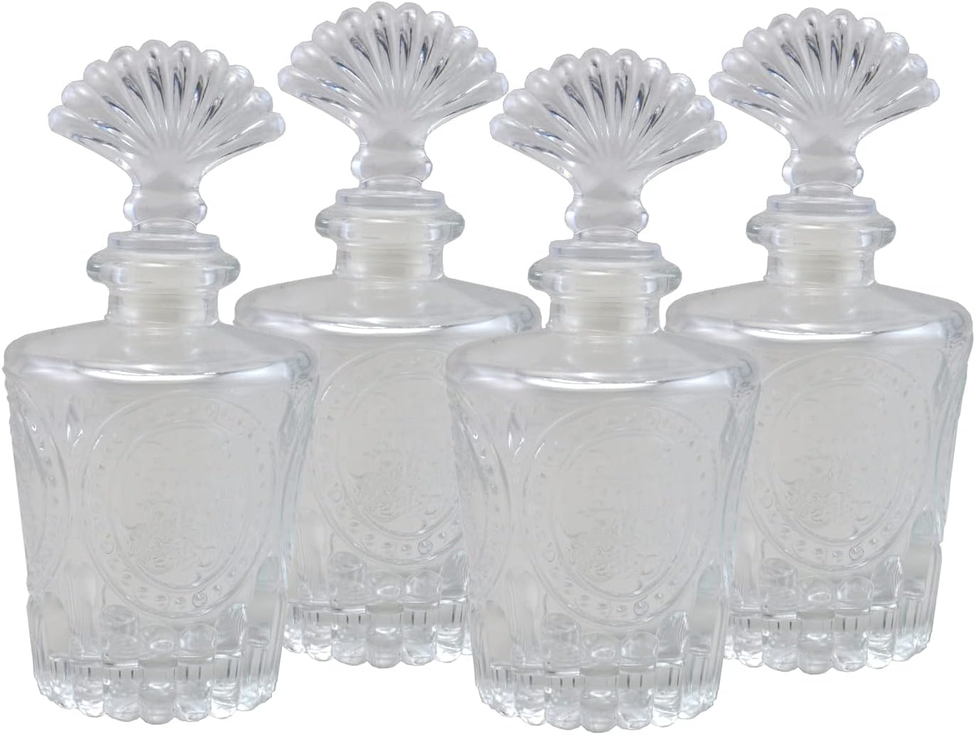Set of 4 Glass Diffuser Bottles 150Ml,Reed Diffuser Aroma Bottles image number 2