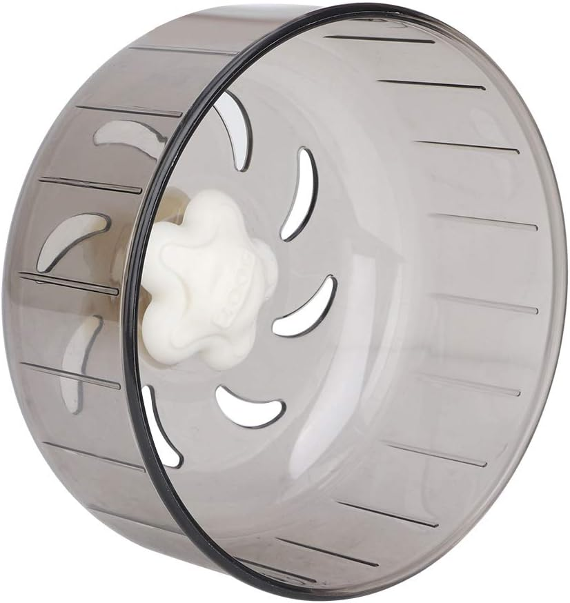 Cute Little Pet Exercise Wheel, Adjustable Bracket Silent Rotating Acrylic Exercise Jogging Suitable for Gerbils Guinea Pigs Hamsters 13 Cm image number 5